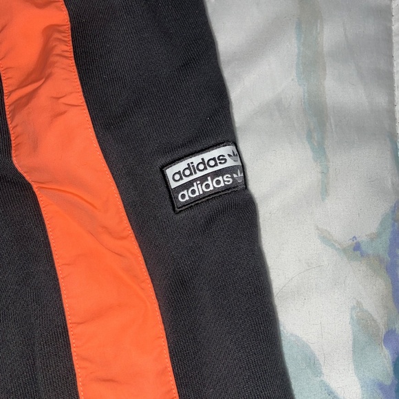 Adidas Orange/Black Sweatpants - Picture 3 of 3